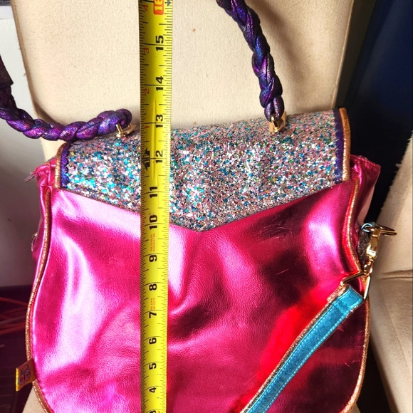 Sparkling floral metallic messenger bag - Picture 14 of 16